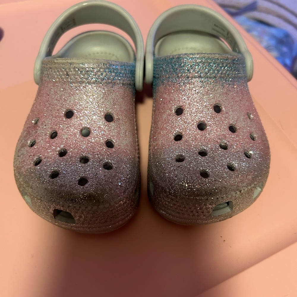 Glitter crocs